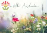 Klappkarte In stiller Anteilnahme, Blumenwiese