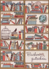 Postkarte Büchergutschein