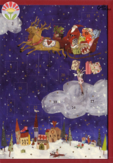 Klappkarte Adventskalender Nordpol