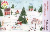 Leuchtender Adventskalender Winterlandschaft