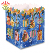 Leuchtender Adventskalender Girlande mit Geschenken