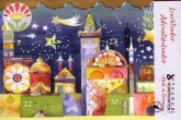 Leuchtender Adventskalender Stern über Bethlehem