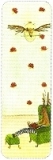 Lesezeichen Elch mit Rose