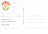 Postkarte Einladung, Hexe Mirella