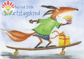 Postkarte Geschwind zum Geburtstagskind