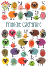 Postkarte Fröhliche Ostergrüße