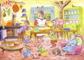 Postkarte Mrs. Bunnys Baking Day