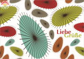 Postkarte Liebe Grüße, Linie+Form
