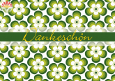 Poskarte Dankeschön, Glücksblüten