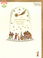 Klappkarte Weihnachtsglocke