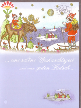 Klappkarte Weihnachten in Lappland, Elch