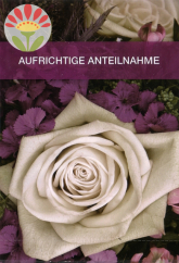 Klappkarte Aufrichtige Anteilnahme, Rose