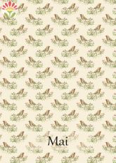 05/ Postkarte Mai, Vögelchen