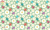 Frühstücksbrettchen Marienkäfer lieben Blumen