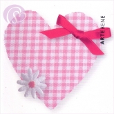Geschenkkarte Herz, rosa