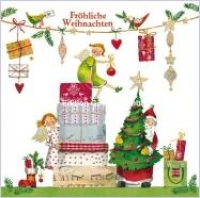 Postkarte Schmücken für Weihnachten