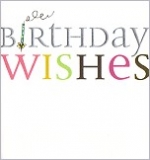 Klappkarte Birthday Wishes