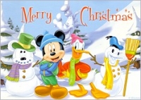 Postkarte Disney, Merry Christmas