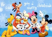 Postkarte We wish you a merry christmas