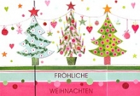 Weihnachtskarte Tannenbäume