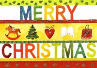 Postkarte Merry Christmas