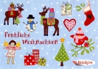 Sticker-Karte Weihnachten
