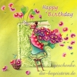 Postkarte Geburtstag, Buch