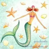 Postkarte Meerjungfrau