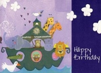 Postkarte Happy Birthday, Arche