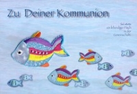 Klappkarte Kommunion, Fische