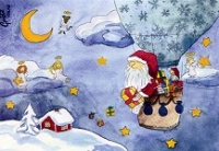Weihnachtskarte Ballon