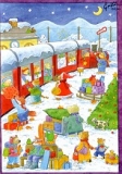 Weihnachtskarte Zugfahrt
