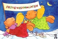 Weihnachtskarte Bären