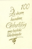 Klappkarte Geburtstag, 100.