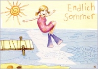 Postkarte Endlich Sommer