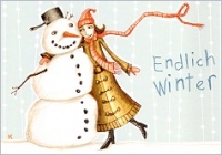 Postkarte Endlich Winter