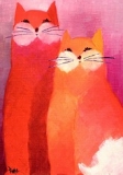 Postkarte Katzen