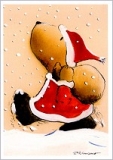 Postkarte Der Weihnachtsmann kommt