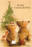 Postkarte Bärenfamilie