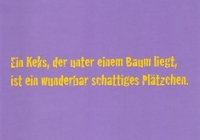 Postkarte Ein Keks