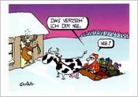 Postkarte Das verzeih ich Dir nie