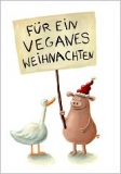Postkarte Veganes Weihnachten