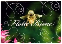 Postkarte Flotte Biene