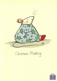 Klappkarte Christmas Pudding