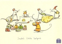 Klappkarte Santas little helpers