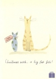 Klappkarte Christmas wish, a big fat fish