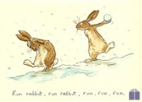 Klappkarte Run rabbit ...