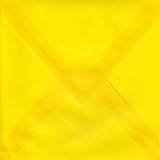 Quadratischer Umschlag, transparent gelb